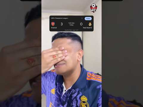 a fan is speaking his heart out arsenal vs real madrid ucl 2025