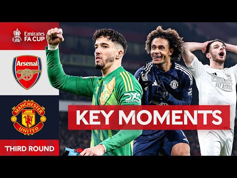 arsenal v manchester united key moments third round emirates fa cup 2024 24