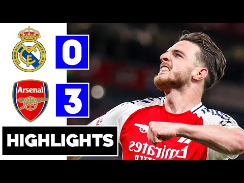 arsenal vs real madrid 3 0 all goals extended highlights champions league