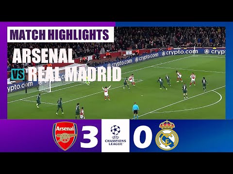 arsenal vs real madrid 3 0 champions league 24 25 match highlights