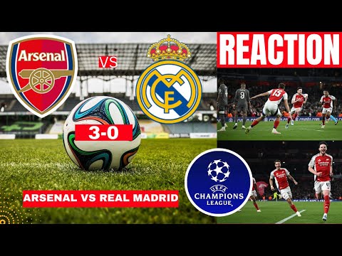 arsenal vs real madrid 3 0 live champions league ucl football match score highlights gunners vivo
