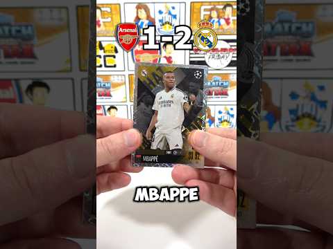 arsenal vs real madrid pack opening match attax extra 2025 champions league match prediction