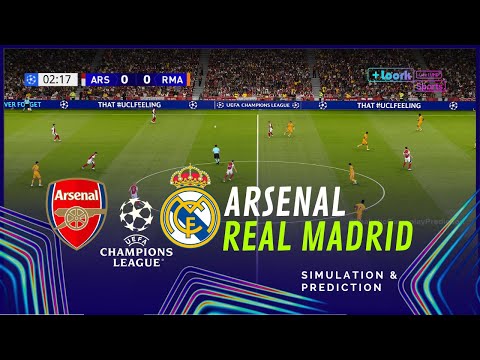 arsenal vs real madrid semi final 2025 uefa champions league simulation prediction