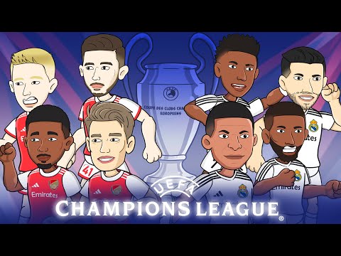 arsenal vs real madrid tactical breakdown champions league 2024 25 football animation