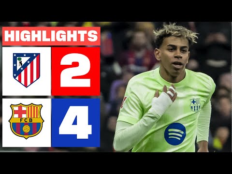 atletico de madrid 2 4 fc barcelona i resumen laliga ea sports