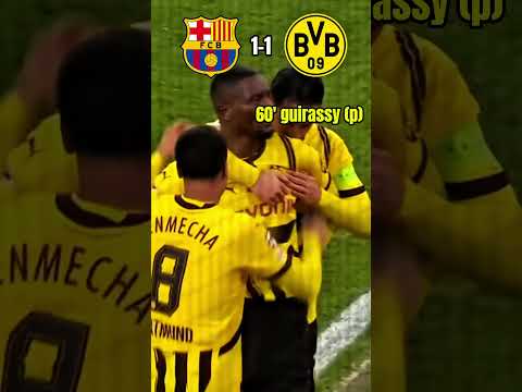 barcelona vs dortmund ucl credits dazn shorts fyp football barcelona dortmund ucl