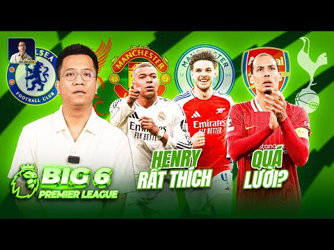 big 6 premier league arsenal gap real madrid o tu ket rooney che van dijk luoi bieng 1