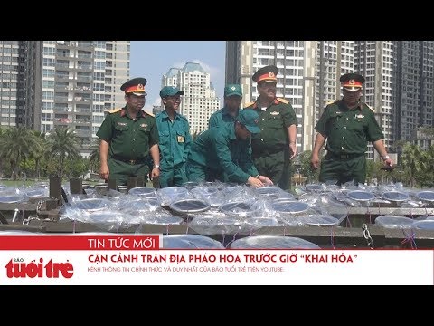 can canh tran dia phao hoa truoc gio khai hoa