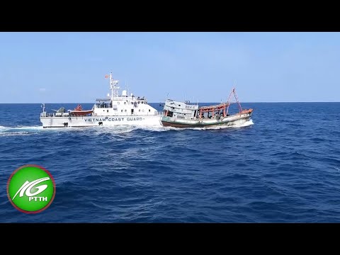 canh sat bien 4 bat giu tau ca vi pham iuu va co hanh vi chong doi tren vung bien tay nam thkg