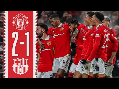crazy comeback win f09f87a7f09f87b7e29da4efb88ff09f94a5 man utd 2 1 barcelona highlights