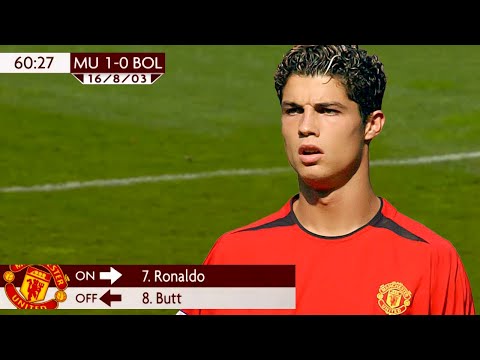 cristiano ronaldo first match for man utd