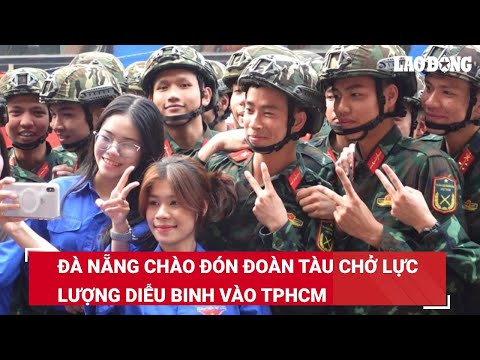 da nang chao don doan tau cho luc luong dieu binh vao tphcm bao lao dong