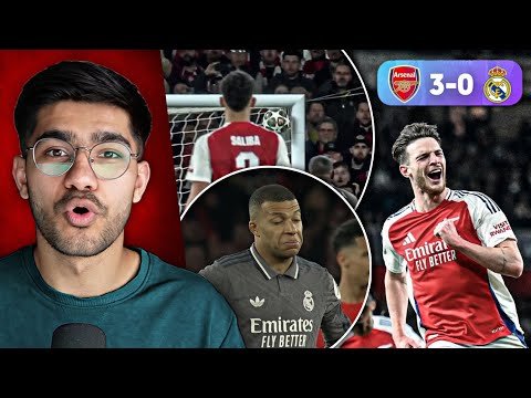 declan rice freekick humiliation arsenal 3 0 madrid