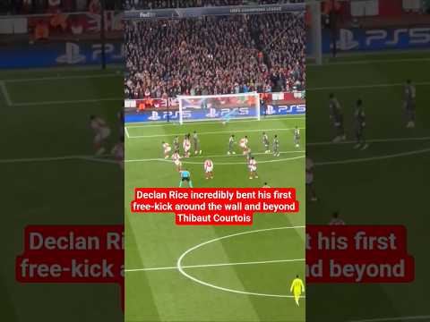 declan rice scored two sensational free kicks that stunned real madrid arsenal 3 0 real madrid