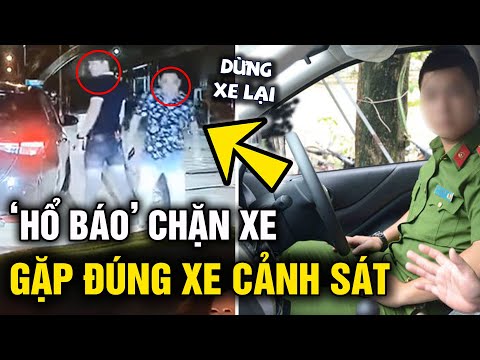 dinh chan dau xe dan mat gap dung xe cong an va cai ket ren sun voi tin 5s