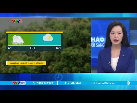 du bao thoi tiet 5h30 09 04 2025 mien bac hom nay mua mu vtvwdb