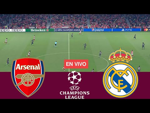 en vivo arsenal vs real madrid uefa champions league 24 25 partido completo videojuego