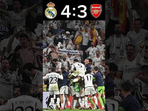 epic comeback of real madrid in ucl 2nd leg vs arsenal imaginaryf09f92a5football realmadrid ucl shorts