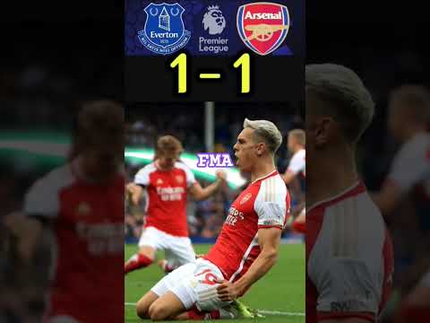 everton vs arsenal 1 1 highlights goalsf09f94a5f09fa5b6shorts viralvideo football premierleague fyp trend