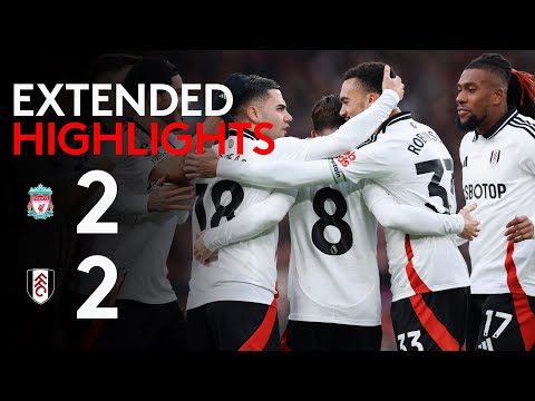 extended highlights liverpool 2 2 fulham point at anfield