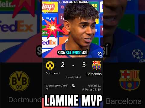 f09f92a5lamine mvp en la victoria del barca en dortmund sus pases de exterior demoledores championsleague