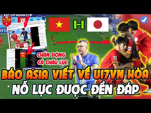f09f94a5bao chi chau a noi ve tran hoa cua u17 viet nam 1 1 u17 nhat no luc duoc den dap