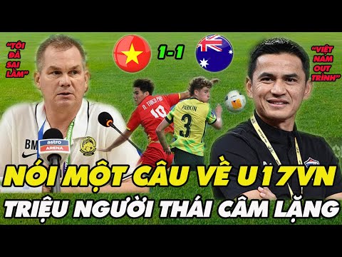 f09f94b4 nhin u17 viet nam hoa u17 australia hlv kiatisak cay dang noi ve doi nha ca thai lan cam lang