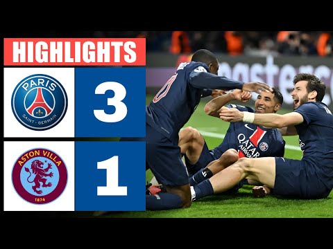 f09f94b4 resume psg vs aston villa 3 1 highlights ligue des champions 24 25