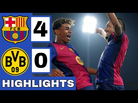 f09f94b4f09f94b5barcelona vs dortmund 4 0 extended highlights uefa champions league quarter finals