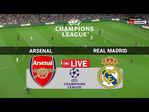 f09f94b4live arsenal vs real madrid uefa champions 2025 full match prediction live efootball pes 21