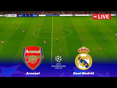 f09f94b4live arsenal vs real madrid uefa champions league 2025 full football match pes 25 simulation