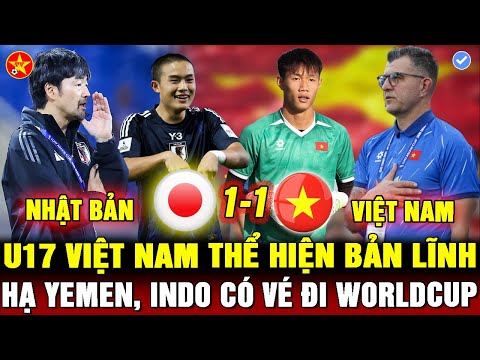 f09f94b4u17 viet nam 1 1 u17 nhat ban chan dong chau a u17vn khien u17 uc lam nguy hen indo o worldcup