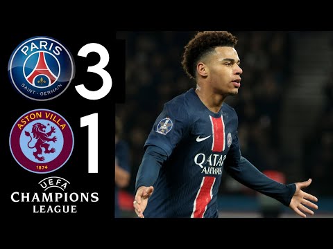 f09f94b5 psg vs aston villa 3 1 highlights goals champions league 2025 1