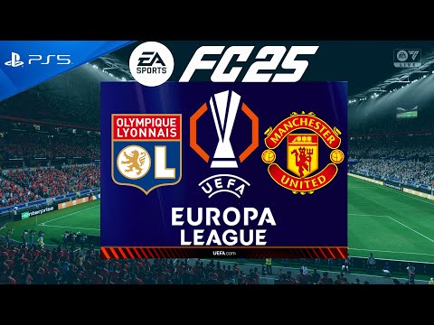 fc 25 lyon vs manchester united europa league 2024 25 ps5