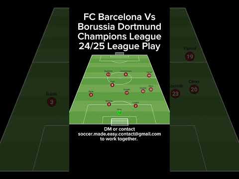 fc barcelona vs borussia dortmund champions league 24 25 league play