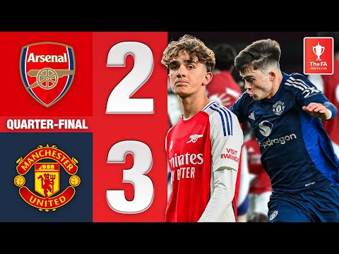 five goal thriller at the emirates arsenal u18 2 3 manchester united u18 fa youth cup 2024 25