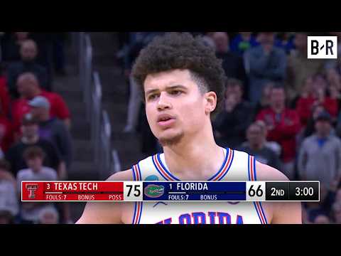 florida vs texas tech ending final 3 minutes 2025 march madness