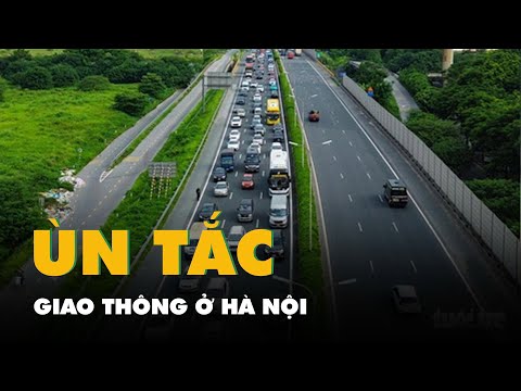 flycam canh un tac giao thong o ha noi do nguoi dan quay tro lai som sau ky nghi le