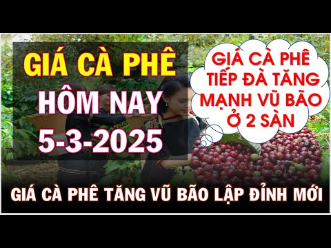 gia ca phe hom nay ngay 5 3 2025gia ca phe tang vu bao lap dinh lich su