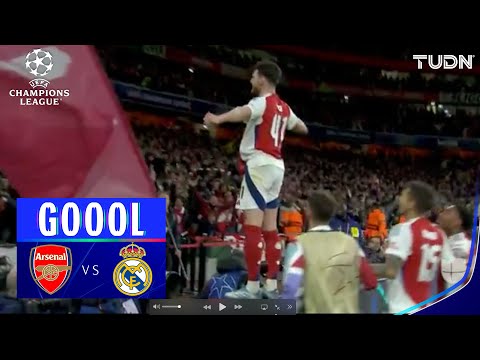 golazo estas loco rice arsenal 2 0 real madrid uefa champions league 4tos final 24 25 tudn