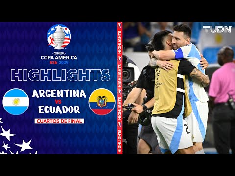 highlights argentina 14 21 ecuador copa america 2024 4tos tudn