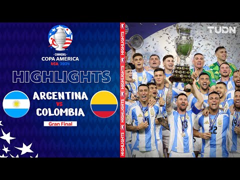 highlights argentina vs colombia copa america 2024 gran final tudn