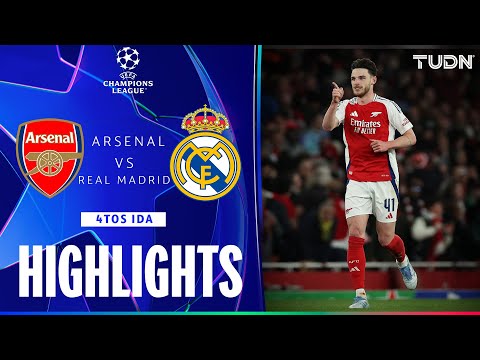 highlights arsenal vs real madrid uefa champions league 4tos final 24 25 tudn