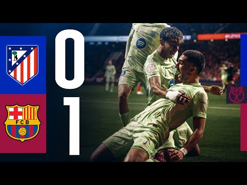 highlights atletico madrid 0 vs 1 fc barcelona copa del rey 24 25