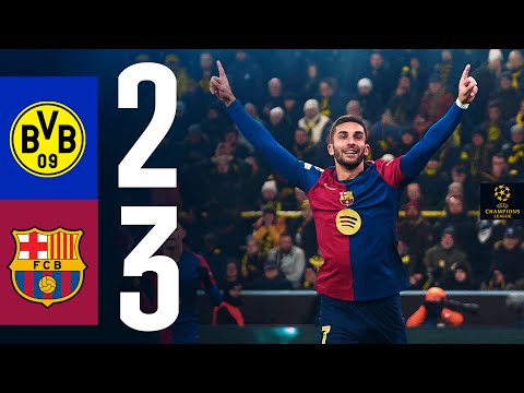 highlights borussia dortmund 2 vs 3 fc barcelona uefa champions league 24 25 e29abd