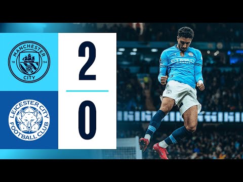 highlights city 2 0 leicester jack grealish omar marmoush score premier league