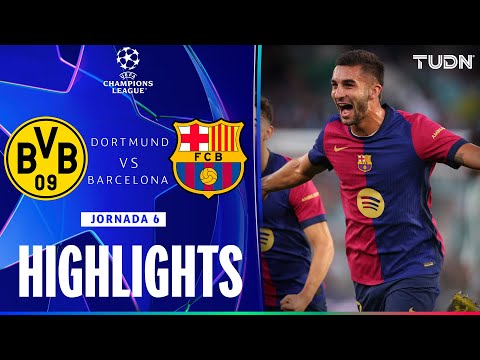 highlights dortmund vs barcelona uefa champions league 24 25 tudn