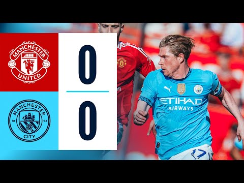 highlights honours even in kevin de bruynes last manchester derby man united 0 0 man city
