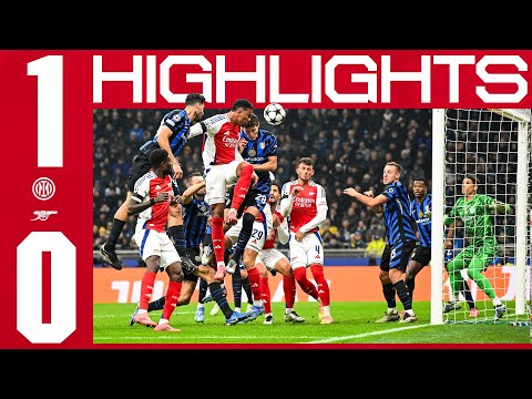 highlights inter milan vs arsenal 1 0 champions league