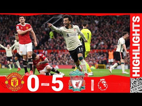 highlights manchester united 0 5 liverpool salah hat trick stuns old trafford
